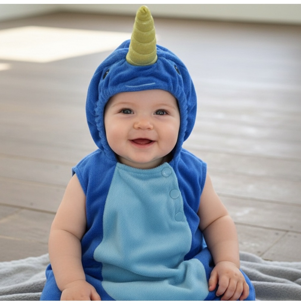Charming Blue Narwhal Infant Costume